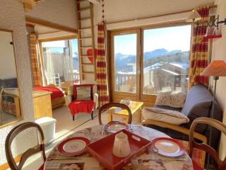 Studio familial 4 pers avec balcon, casier skis, animaux admis - FR-1-594-332 - Hauteluce - 0
