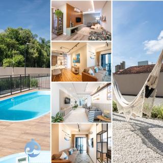 Apartamentos em Bal Piçarras 150 M DA PRAIA com Sacada Wi Fi, Piscina, Portaria 24h, Playground e vaga de GARAGEM - Piçarras - 0