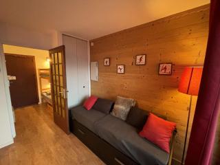 Studio cabine au pied des pistes, 3 couchages, parking - FR-1-297-326 - Auris - 5