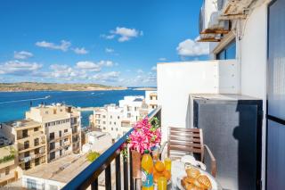 Seashells Sea View Penthouse with private Hot Tub & large sunny terrace with stunning views - by Getwaysmalta - St Paul's Bay - 2