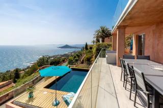 Charming Riviera Villa for 8 Guests Pool & Sea View - Anthéor - 8