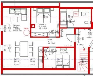Ferienwohnung im sanierten Denkmal max 5 Personen FeWo2 - 9