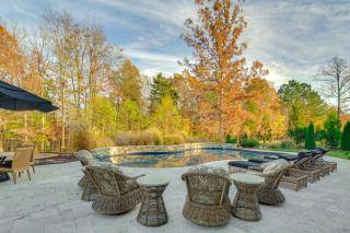 15 Mi to UNC Elegant Retreat with Patio and Pavilion! - 0