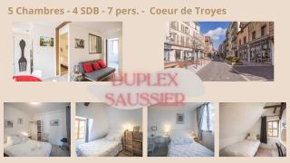 Duplex Saussier- Centre historique - ideal Groupe - Troyes - 9