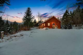 Modern Log Cabin with Skiing & Work-Friendly Setup home - Warren - 0