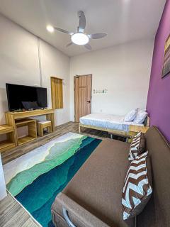 Lavender Theme Walk Up Apartment Matang - 8