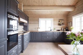 Spacious log cabin panoramic view and hot tub - Lii - 1