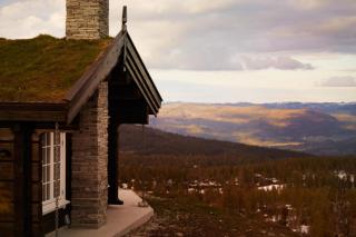 Spacious log cabin panoramic view and hot tub - Lii - 0