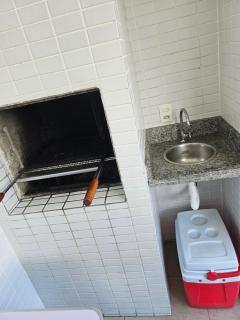 APTO CHURRASQUEIRA, Capitania Varam, Pitangueiras, piscina, 100 m da praia, 2 dormitórios, 2 vagas de garagem - Guarujá - 9