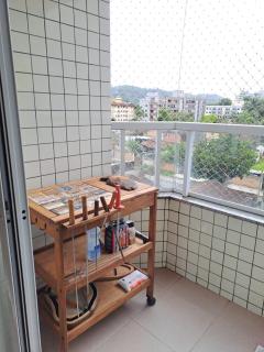 LINDO APARTAMENTO EM UBATUBA NA PRAIA DO ITAGUA, SAUNA, PISCINA, WI-FI, AR CONDICIONADO, 2 VAGAS DE ESTACIONAMENTO e BELA VISTA DA SACADA - 4