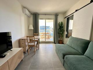 Side Ocean View Studio, 24H Check-In and Out, Air Conditioner, Close to Airport - Cagnes-sur-Mer - 7