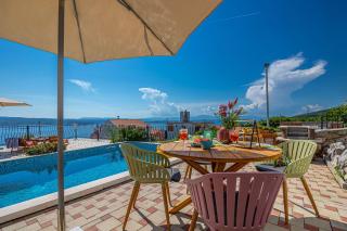 Mediterranes Apartment mit Meerblick, Privatpool, BBQ, Garage, Waschmaschine - Crikvenica - 7