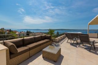 Traumhaftes Apartment nur 100 Meter zum Strand mit Sauna, Jacuzzi, Meerblick - Dramalj - 7