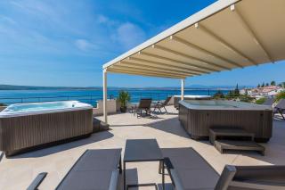 Beeindruckendes Apartment nur 100 Meter zum Strand mit Jacuzzi, Sauna, Meerblick, WiFi - Dramalj - 7
