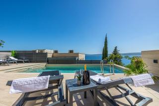 Exquisites Apartment direkt am Meer mit Pool, Meerblick, privater Balkon, Liegen - Crikvenica - 9