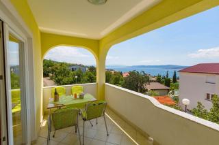 Mediterranes Apartment nur 350 Meter zum Strand mit Meerblick, Elektrogrill, Privatparkplatz - Dramalj - 6