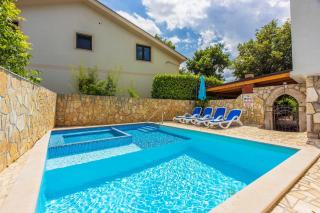 Ruhiges Apartment mit Holzkohlegrill, Pool mit Whirlpoolfunktion, Waschmaschine, Trockner - Grižane - 8