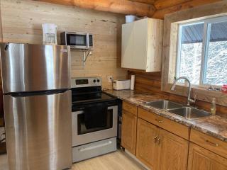 Log lofted rustic cabin in woods - 8