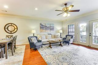 Private Patio, Decks Waterfront Eatonton Townhome - 5