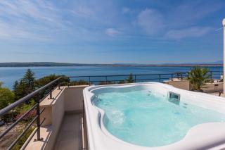 Exquisites Apartment nur 100 Meter zum Strand mit Sauna, Whirlpool, Meerblick - Dramalj - 7