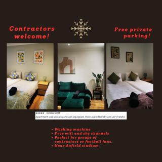 Contractors comfort, FREE parking, flat D - Liverpool - 9