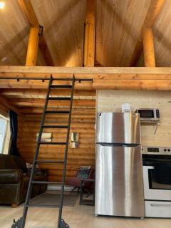 Log lofted rustic cabin in woods - Kelowna - 4