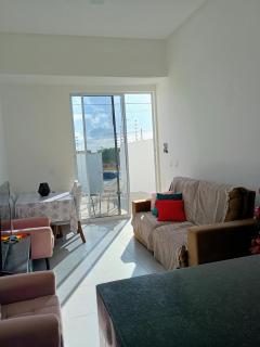 casa com piscina e churrasqueira 5 minutos da praia, 1 quarto com cama de casal e segundo quarto com duas camas infantis - Conde - 3