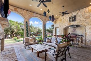 Noble Prairie Lux Estate Pool Spa Garden Venue Fireplace Themed Rooms - - 5
