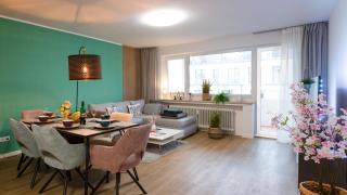 MiCasa OL - Modernes Apartment in City Bestlage - Küche - WLAN - Balkon - Fugenloses Bad - Oldemburgo - 8