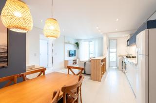 Aptos Pé na Areia Vista Mar Condomínio Resort Completo com Piscina borda Infinita, Beach Tennis, Academia, Sala de Jogos, Brinquedoteca, Playground e Portaria 24H 3 Quartos com Ar-Condicionado, Churrasqueira Privativa Reserve Agora e Viva essa Experiência - 7