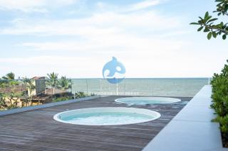 Aptos Pé na Areia Vista Mar Condomínio Resort Completo com Piscina borda Infinita, Beach Tennis, Academia, Sala de Jogos, Brinquedoteca, Playground e Portaria 24H 3 Quartos com Ar-Condicionado, Churrasqueira Privativa Reserve Agora e Viva essa Experiência - 6