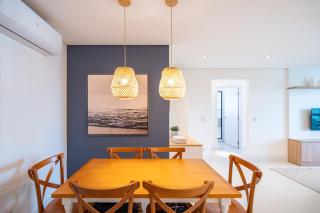 Aptos Pé na Areia Vista Mar Condomínio Resort Completo com Piscina borda Infinita, Beach Tennis, Academia, Sala de Jogos, Brinquedoteca, Playground e Portaria 24H 3 Quartos com Ar-Condicionado, Churrasqueira Privativa Reserve Agora e Viva essa Experiência - 4