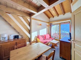 Appartement cosy 2 pièces + mezzanine, balcon sud, 6 pers, pistes et remontées à 50m - FR-1-178-397 - Les Bruyères - 0