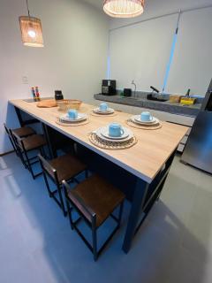 Lindo Apartamento em condomínio de frente para o mar - Villa Naluri B107 - Japaratinga - 2