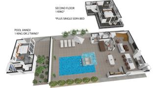 Oceanside 2 Bedroom Luxury Villa with Private Pool, 500ft from Long Bay Beach -V3 - Providenciales - 1