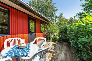The Red Summer House With The Lush Garden At Asnæs - Asnæs - 4