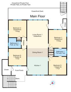 Lavish Accessible, On Ocean, 4 King Beds, Huge Private Pool, Yard, Spa, Patio, BBQ, & Game Tables - Myrtle Beach - 5
