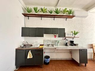 Departamento centrico, 2 habitaciones , 4 camas matrimoniales, 1 bano completo, 1 estacionamiento - 7