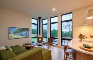 Tradstuga modern lakefront tree cottage with sauna - 1