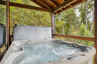 Enjoy Peace and Serenity 2BR Cabin with Hot Tub, Games & Mountain Views in Cobbly Knob Family & Pet Friendly - 0