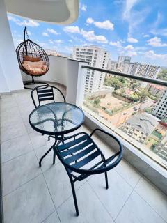 classy executive one bedroom apartment with heated swimming fully equipped gym ample parking space and amazing scenic views - Nairobi - 1