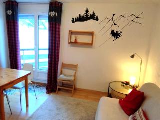 Studio cabine à 200m pistes, bain, balcon - FR-1-771-80 - Les Adrets - 9