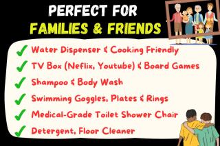 Georgetown Karpal Singh SkyPool 3 car park Family & Baby-Friendly 10 pax Luxury Suite - George Town - 9