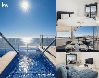 First-line beach, terrace and pool with incredible sea views, New Golden Mile - Estepona - 0