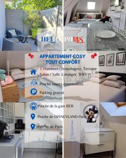 Modern cozy 3 rooms flat between Disney and Paris - Roissy-en-Brie - 9