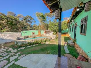 Casa Na Cidade Piscina com Cascata Seu Reveion em Grande Estilo Area de Lazer - Pirenópolis - 9