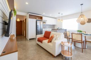 Apto a 350m Praia Cozinha completa Churrasqueira Ar Condicionado Wi-Fi e vaga privativa de garagem Reserve agora mesmo - 4