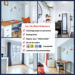 Le Clair & Spacieux - Parking - 15 min Paris - Bois-Colombes - 8