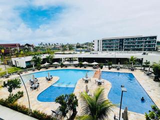 Mana Beach Flat completo - 2 quartos 2 banheiros 2 vagas garagem com vista para o mar e piscinas - 3