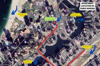 Ultra-Chic 1BR Near Marina & Beach Walk - Dubai - 2